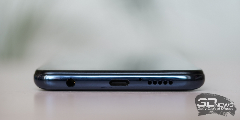 Xiaomi POCO X3 Pro, нижняя грань: мини-джек, порт USB Type-C, еще один микрофон и динамик